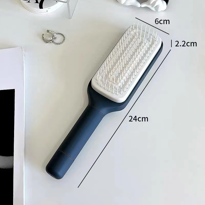 Brosse à cheveux 4 en 1 auto-nettoyante